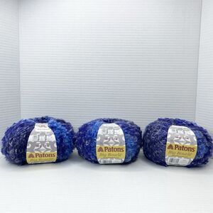 Patons Big Boucle Yarn Iris Bouquet Set of 3 Acrylic Mohair (72 yards each)